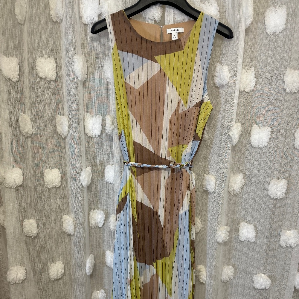 Nine West Accordion Pleat Dress